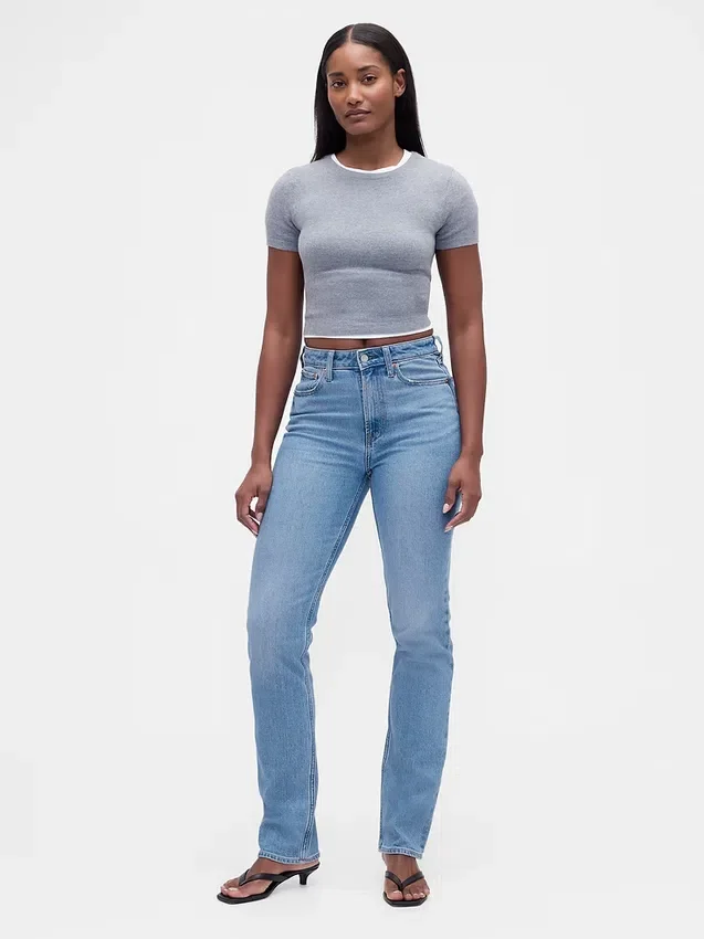 Curvy High Rise '90S Slim Straight Jeans