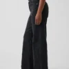 Curvy High Rise Stride Wide-Leg Jeans