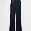 Curvy High Rise Stride Wide-Leg Jeans