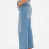 Curvy High Stride Wide-Leg Ankle Jeans
