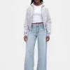 Curvy Mid Rise Ultrasoft Baggy Jeans