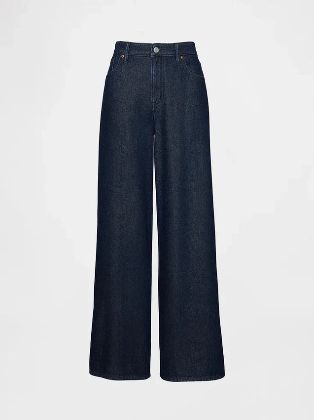 Curvy Mid Rise Ultrasoft Baggy Jeans