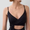 Cutout Wrap One-Piece Swimsuit