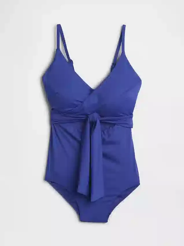 Cutout Wrap One-Piece Swimsuit