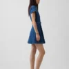 Denim Belted Mini Shirtdress