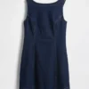 Denim Boatneck Mini Dress