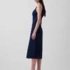 Denim Bodycon Midi Dress