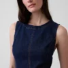 Denim Bodycon Midi Dress