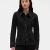 Denim Cinch-Seam Shirt