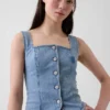 Denim Corset Top