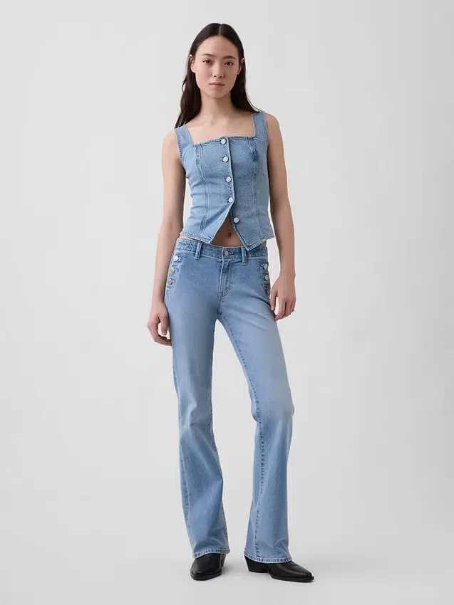 Denim Corset Top