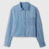 Denim Crop Shirt