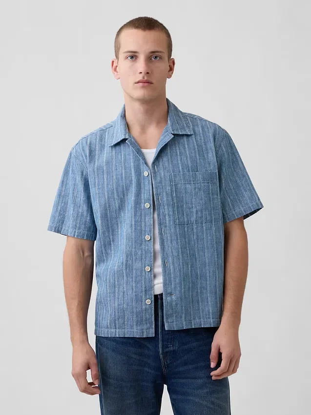 Denim Dobby Resort Shirt
