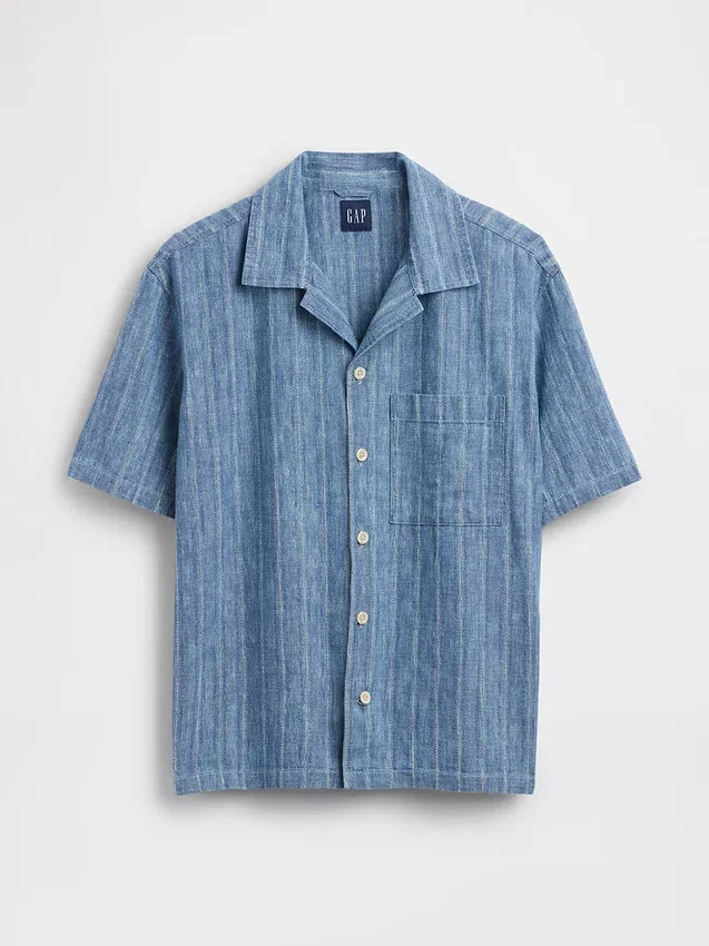 Denim Dobby Resort Shirt
