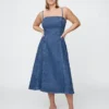 Denim Midi Dress