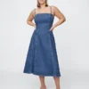 Denim Midi Dress