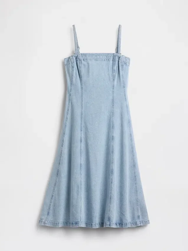 Denim Midi Dress
