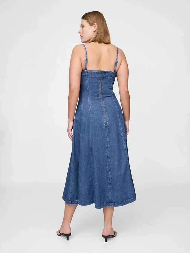 Denim Midi Dress