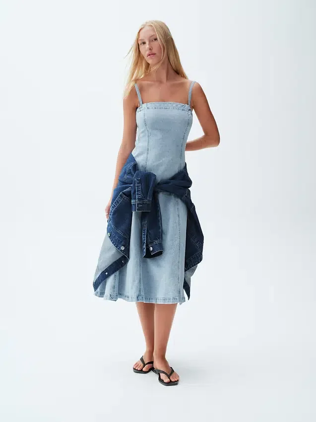 Denim Midi Dress