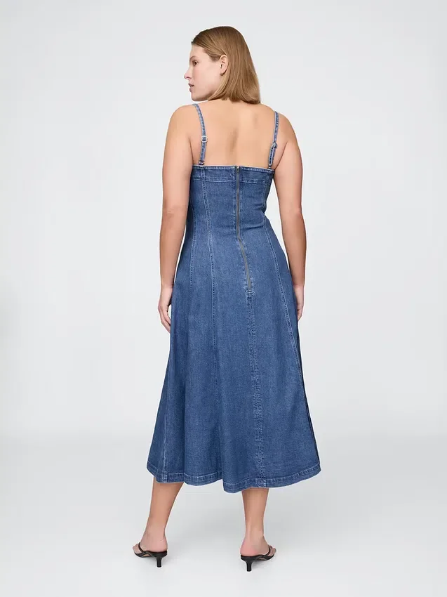 Denim Midi Dress