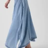 Denim Midi Handkerchief Skirt