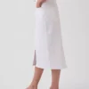 Denim Midi Pencil Skirt