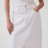 Denim Midi Pencil Skirt