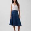 Denim Midi Tulip Skirt