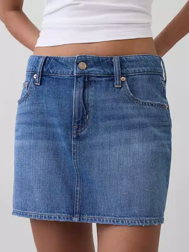 Denim Mini Skirt
