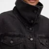 Denim Oversized Cocoon Jacket
