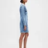 Denim Pocket Mini Dress