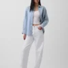 Denim Stripe Big Shirt
