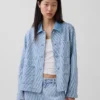 Denim Stripe Chore Jacket