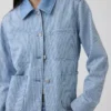 Denim Stripe Chore Jacket