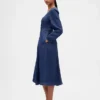 Denim Sweetheart Midi Dress