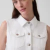 Denim Tie-Belt Midi Dress