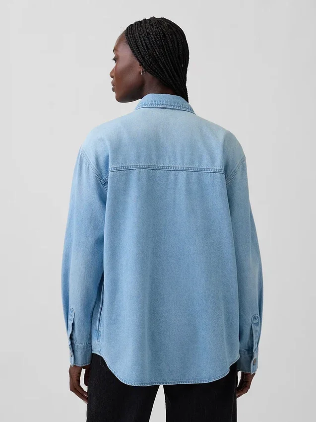 Denim Western Shirt Jacket