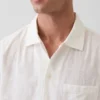 Dobby Relaxed Straight-Hem Shirt