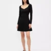 Double Knit Sweetheart Corset Mini Dress