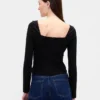 Double Knit Sweetheart Top