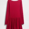 Drop-Waist Mini Dress