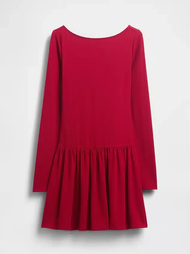 Drop-Waist Mini Dress