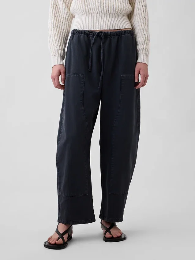 Easy Double-Knee Barrel Pants