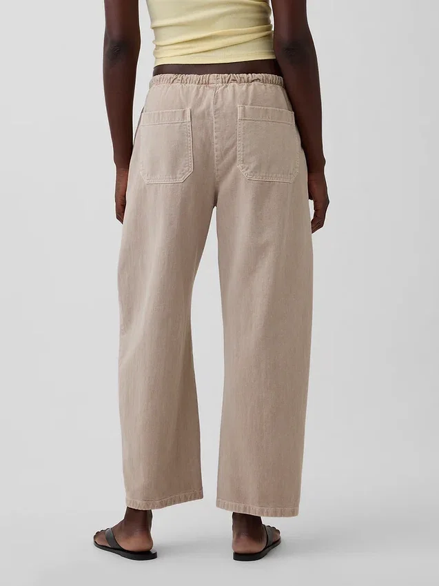 Easy Double-Knee Barrel Pants