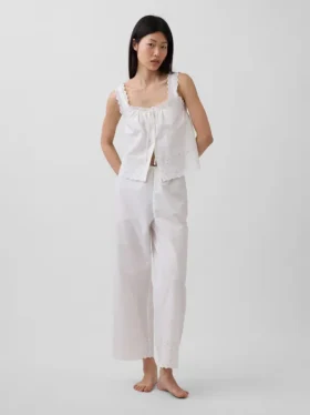 Embroidered Pj Pants