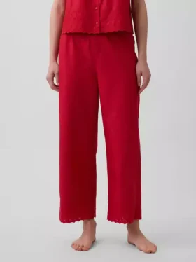 Embroidered Pj Pants