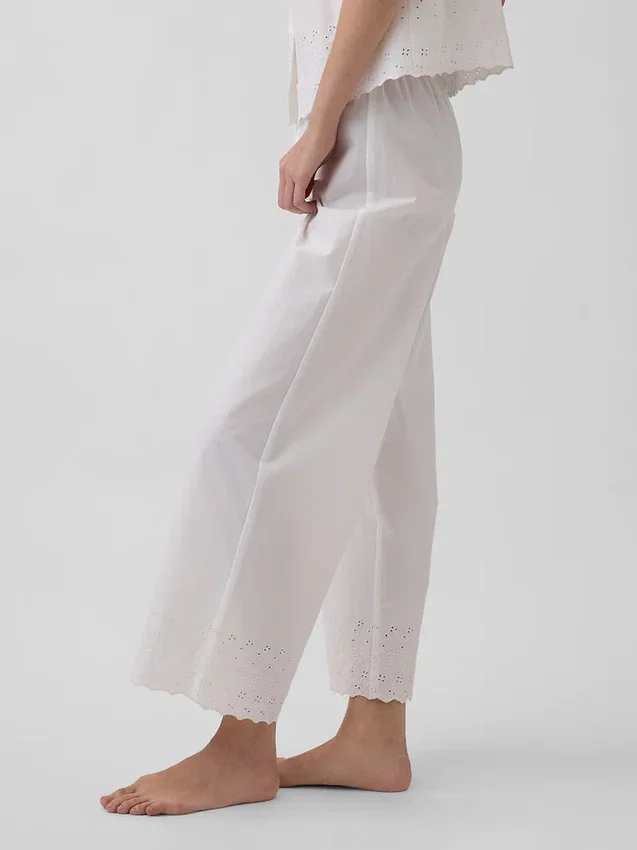 Embroidered Pj Pants