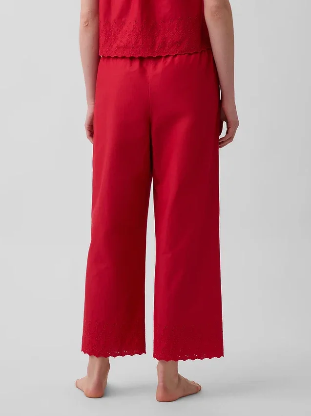 Embroidered Pj Pants