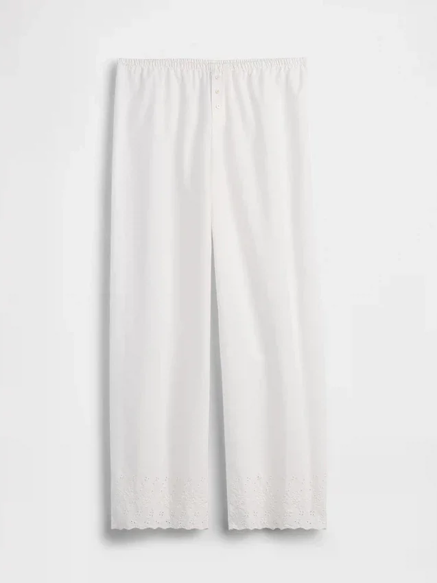 Embroidered Pj Pants