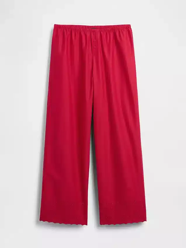 Embroidered Pj Pants